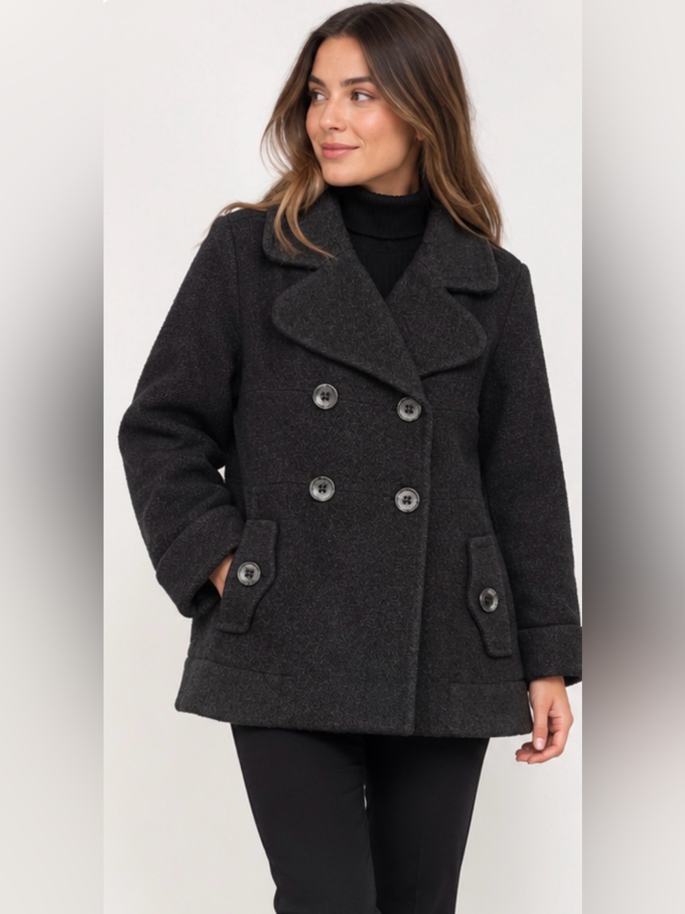 MAT DE MISAINE size 2 women Wool Blend Peacoat – Charcoal Grey